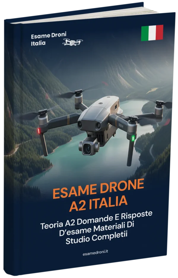 Esame Patentino Drone A2 Italia – Teoria avanzata, materiali completi e oltre 500 domande in stile esame con risposte
